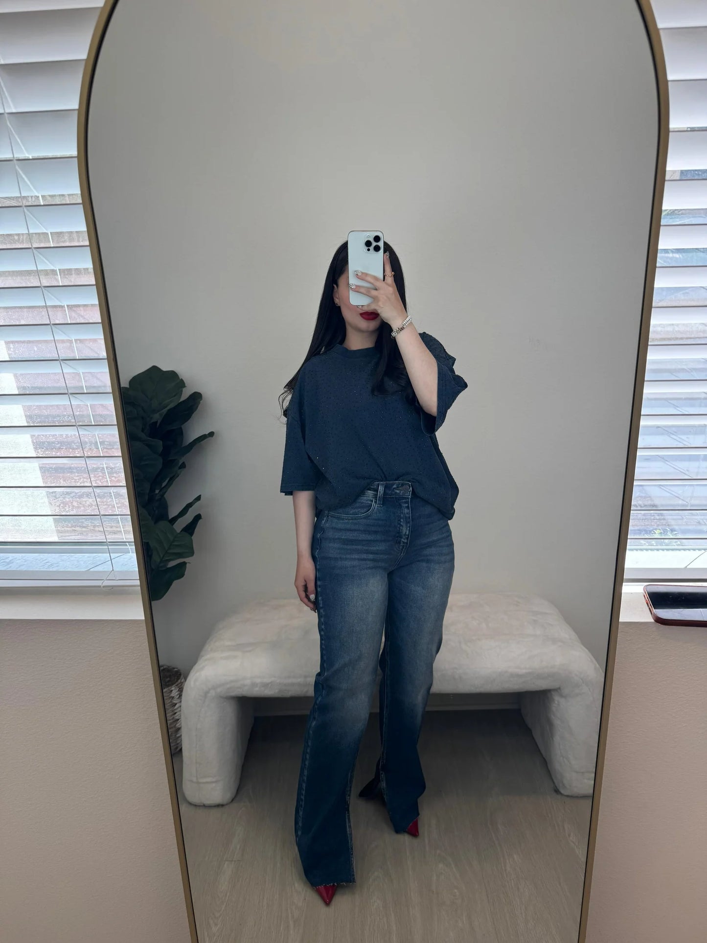 MABEL RHINESTONE TOP