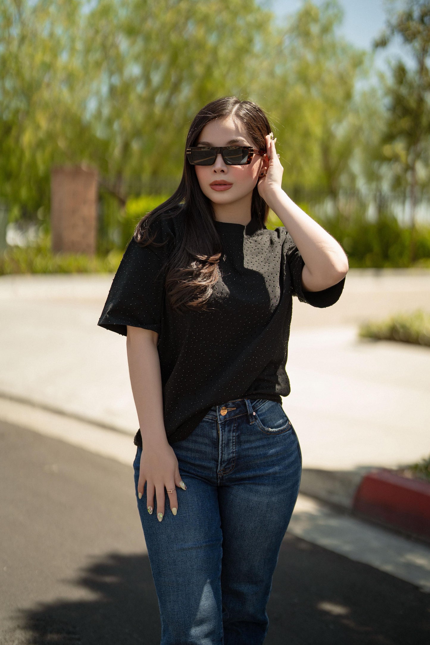 mabel Rhinestone top