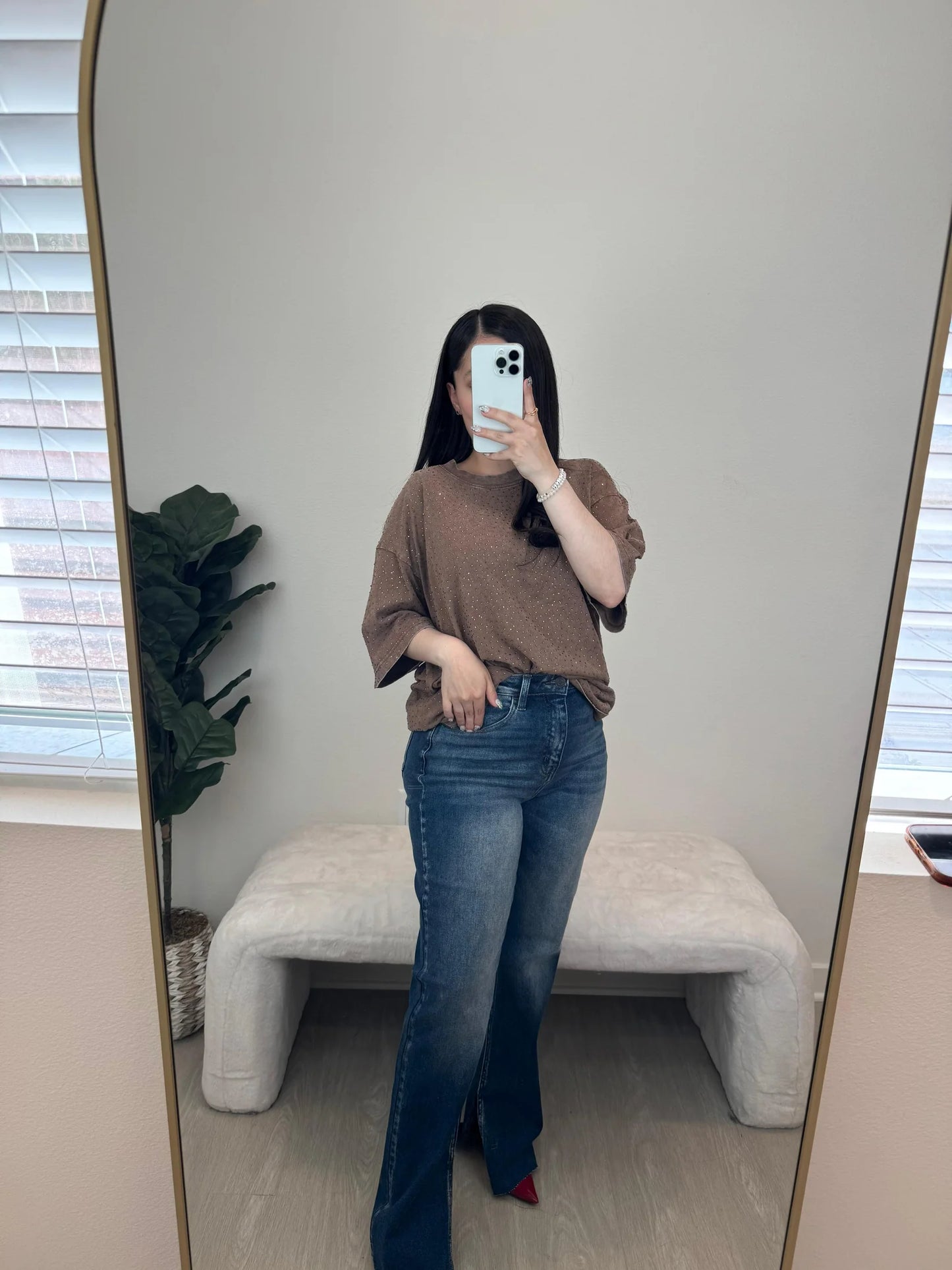 MABEL RHINESTONE TOP