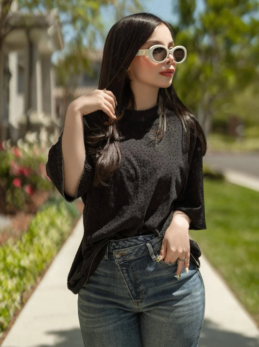 MABEL RHINESTONE TOP